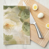 ヴィンテージのビクトリア時代の人のばら色の水彩画 キッチンタオル (四つ折り)