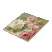 ヴィンテージのビクトリア時代の人のばら色の水彩画 タイル (側面)