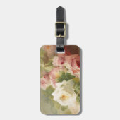 ヴィンテージのビクトリア時代の人のばら色の水彩画 ラゲッジタグ (正面縦)