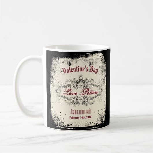 ヴィンテージのビクトリア時代の人のスカル コーヒーマグカップ (左)