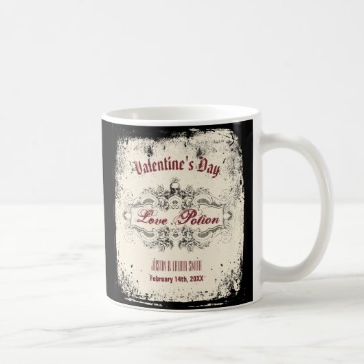 ヴィンテージのビクトリア時代の人のスカル コーヒーマグカップ (右)