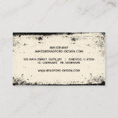 ヴィンテージのビクトリア時代の人のスカル 名刺 (裏面)