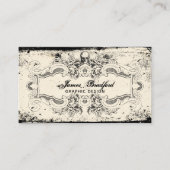 ヴィンテージのビクトリア時代の人のスカル 名刺 (正面)