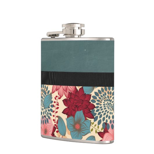 ヴィンテージのビクトリア時代の人の花 フラスク (左)