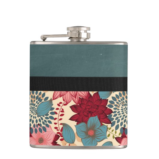 ヴィンテージのビクトリア時代の人の花 フラスク (正面)