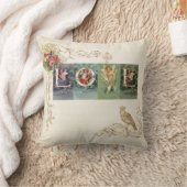 ヴィンテージのビクトリア時代の人愛 クッション (ブランケット)