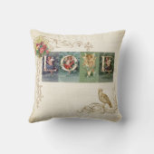 ヴィンテージのビクトリア時代の人愛 クッション (裏面)