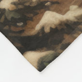 ヴィンテージのビジョンはクリスマスの毛布を大切に フリースブランケット (角)