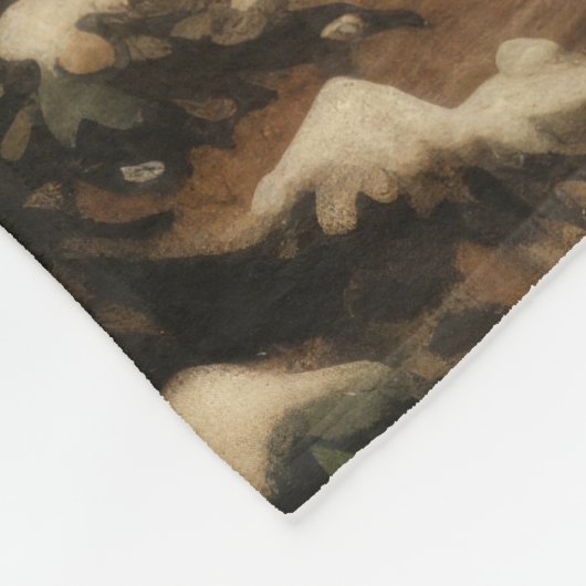 ヴィンテージのビジョンはクリスマスの毛布を大切に フリースブランケット (角)