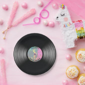 ヴィンテージのビニール音楽記録ナイトクラブかダンスファン ペーパープレート (パーティー)