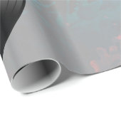 ヴィンテージのビニール音楽記録ナイトクラブかダンスファン ラッピングペーパー (ロールコーナー)