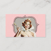 ヴィンテージのビューティー・クイーン 名刺 (裏面)