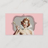 ヴィンテージのビューティー・クイーン 名刺 (裏面)