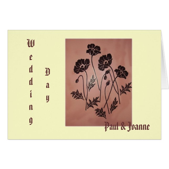 ヴィンテージのビロードのケシ (正面横)