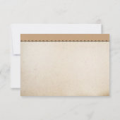 ヴィンテージのビーチのやしユニークな結婚式のrsvpカード 出欠カード (裏面)