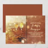 ヴィンテージのビーチのブライダルシャワーの招待 招待状 (正面/裏面)