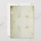 ヴィンテージのビーチの保存日付カード セーブザデート (裏面)