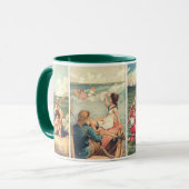 ヴィンテージのビーチの美しいのマグ マグカップ (正面左)