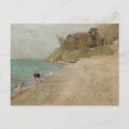 ヴィンテージのビーチはがき ポストカード (正面)