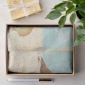 ヴィンテージのビーチ場面 薄葉紙 (ギフト)