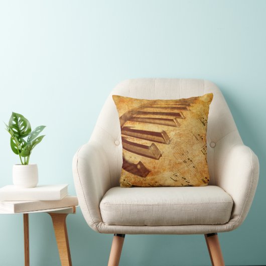 ヴィンテージのピアノは装飾的な枕を調整します クッション (椅子)