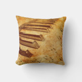 ヴィンテージのピアノは装飾的な枕を調整します クッション (正面)