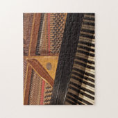 ヴィンテージのピアノキーボードおよびピンパズル ジグソーパズル (縦)