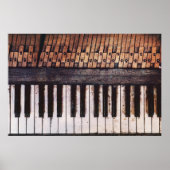 ヴィンテージのピアノポスター家具のデコペ紙 ポスター (正面)