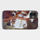 ヴィンテージのピアノ猫 Case-Mate iPhoneケース (裏面(横))