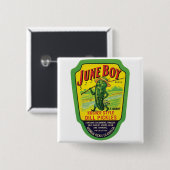 ヴィンテージのピクルスの食料品のラベル 缶バッジ (正面&裏面)