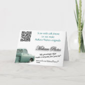 ヴィンテージのピックアップトラック2 - カスタマイズ カード (裏面)