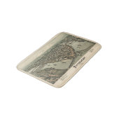 ヴィンテージのピッツバーグのプリント バスマット (アングル)