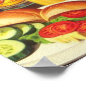 ヴィンテージのピンアップイラストレーション ポスター (角)