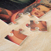 ヴィンテージのピンアップ ジグソーパズル (側面)