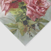 ヴィンテージのピンクのバラの花束 薄葉紙 (詳細)