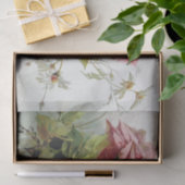 ヴィンテージのピンクのバラの花束 薄葉紙 (ギフト)