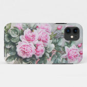 ヴィンテージのピンクのバラの花束 Case-Mate iPhoneケース (裏面(横))