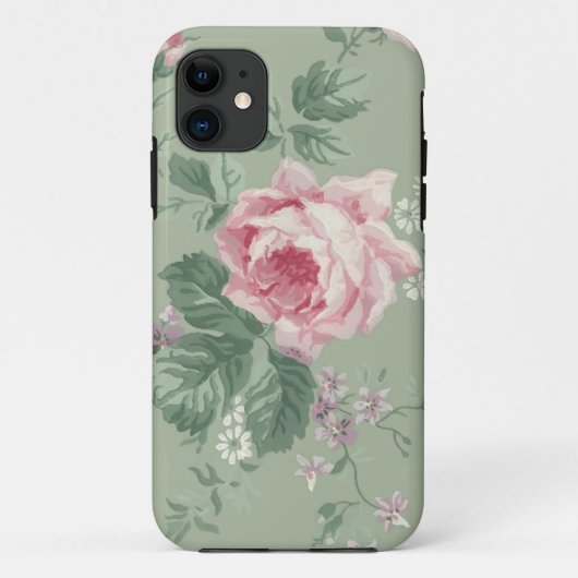 ヴィンテージのピンクのバラの花iPhone5例 Case-Mate iPhoneケース (裏面)