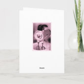 ヴィンテージのピンクのミキサーの幸せな母の日のユーモア カード (裏面)