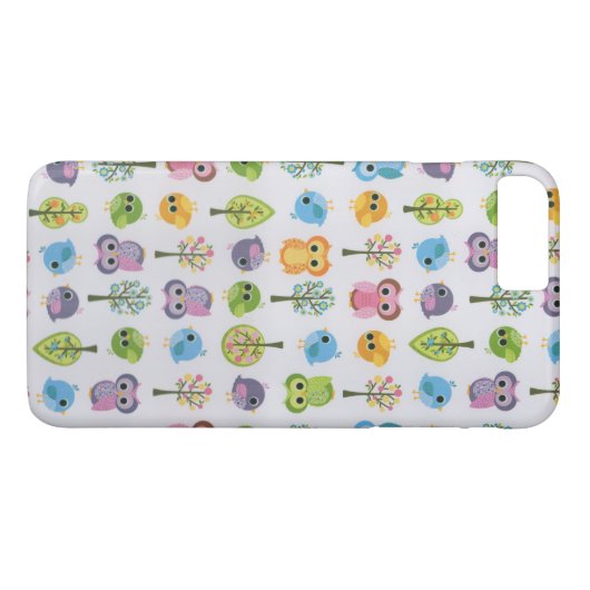 ヴィンテージのピンクのラベンダーのかわいくおもしろいなフクロウの花柄 Case-Mate iPhoneケース (裏面(横))