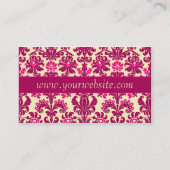 ヴィンテージのピンクの名刺 名刺 (裏面)