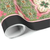 ヴィンテージのピンクの座標1の個人的な文字 ラッピングペーパー (ロールコーナー)