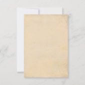 ヴィンテージのピンクの花はシックな結婚RSVPを包みます 出欠カード (裏面)