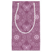 ヴィンテージのピンクパターン スモールペーパーバッグ (正面)