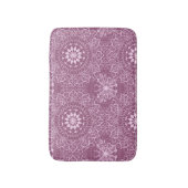 ヴィンテージのピンクパターン バスマット (正面縦)