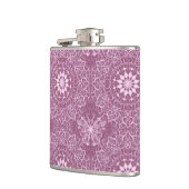 ヴィンテージのピンクパターン フラスク (左)