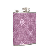 ヴィンテージのピンクパターン フラスク (右)