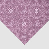 ヴィンテージのピンクパターン 薄葉紙 (詳細)