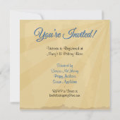 ヴィンテージのピン留めボーリングバチェロレッテ 招待状 (裏面)