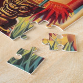 ヴィンテージのピン留め ジグソーパズル (側面)